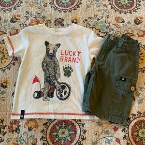 🔴 *5 for $20 Sale* Boys toddler Lucky Brand outfit size 2t